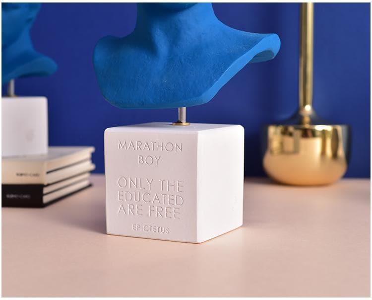 Klein Blue David's Head Statue