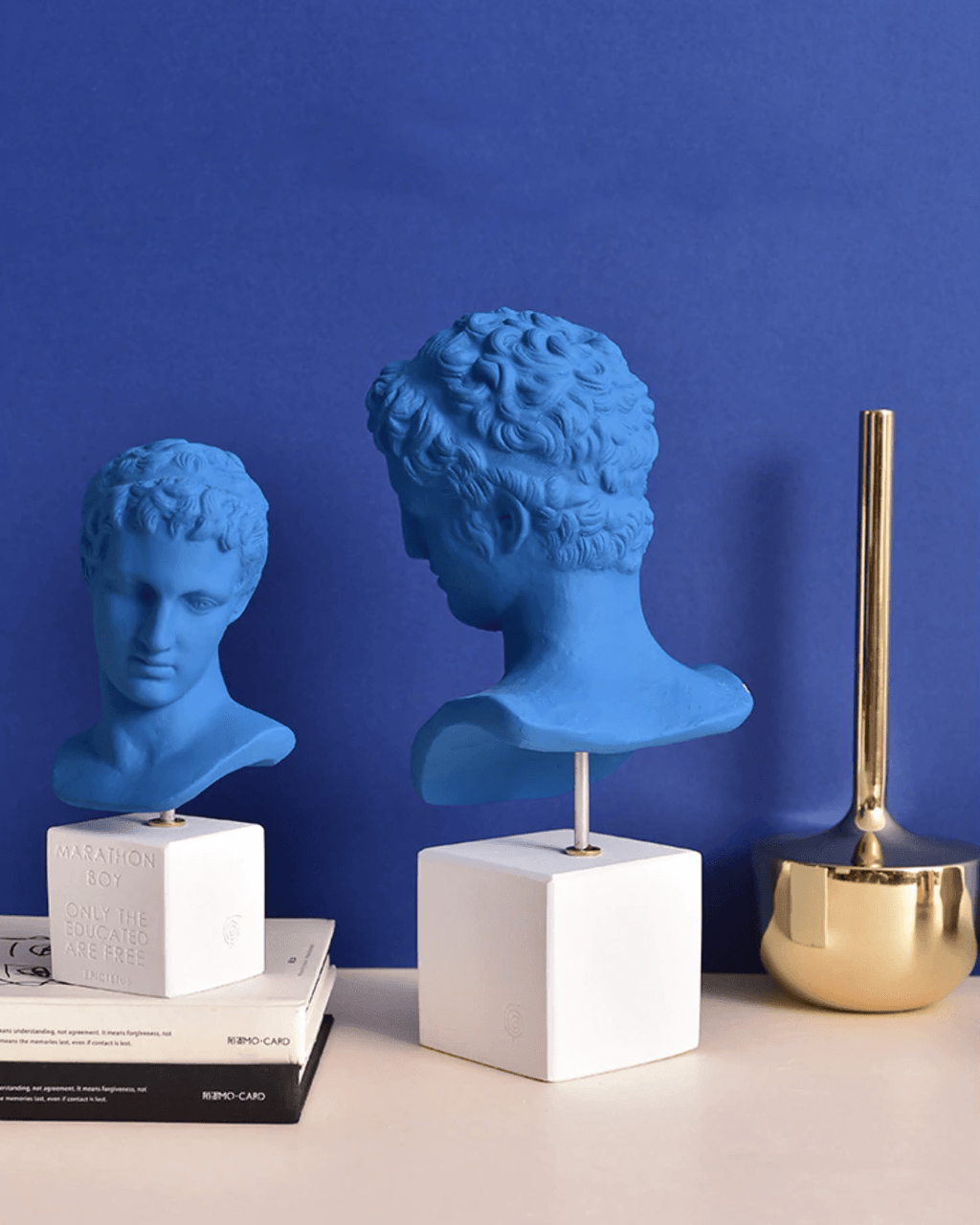 Klein Blue David's Head Statue
