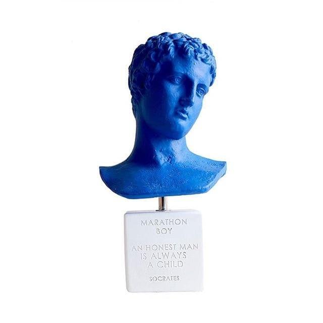 Klein Blue David's Head Statue
